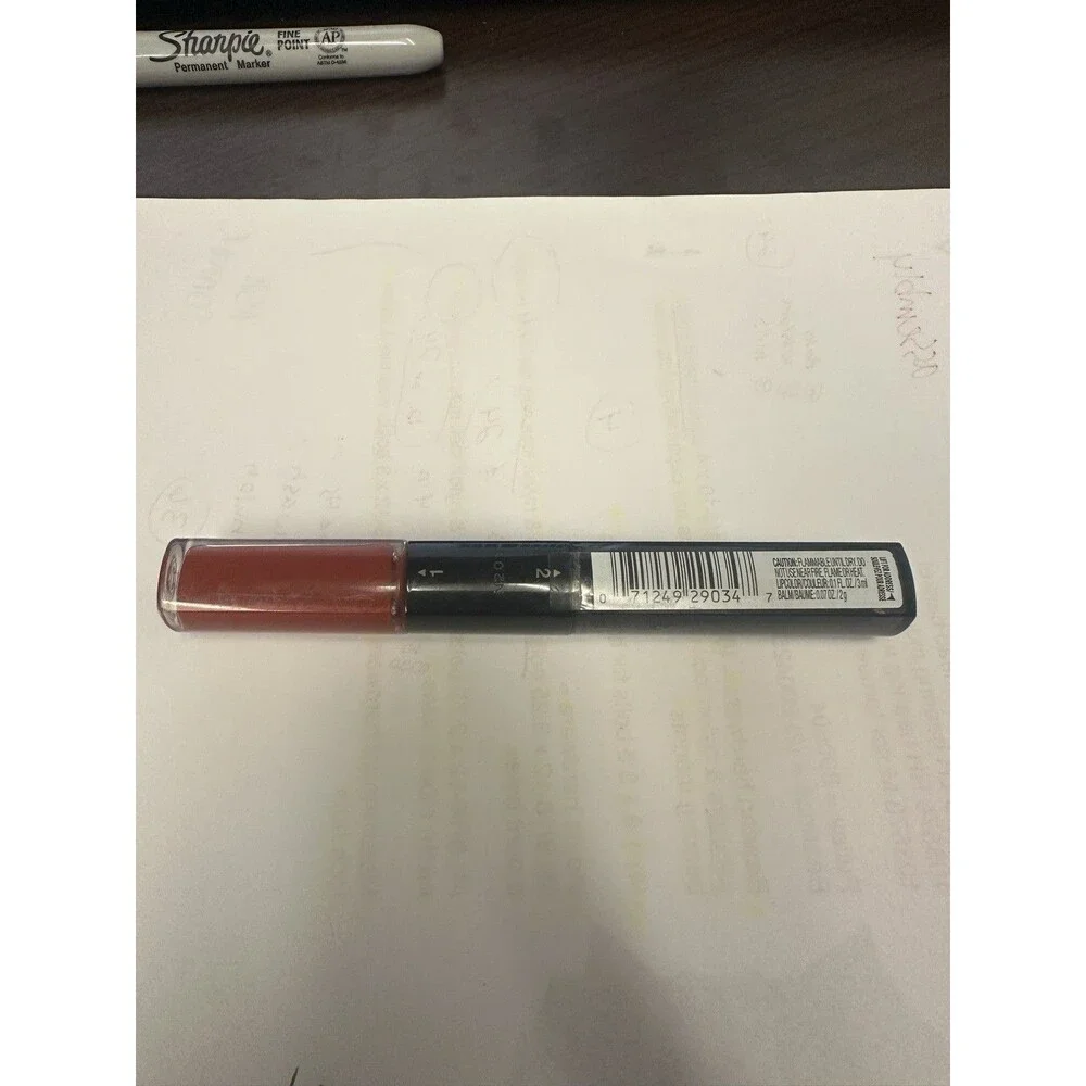 L'Oréal Infallible Pro-Last 2 Step Lipstick 213 Continual Crimson, vibrant red